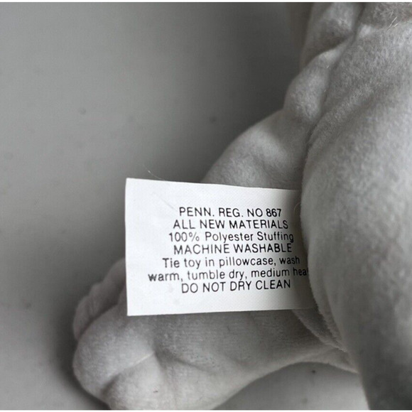 Vintage Pound Puppy Purries Kitty Cat White with Gray Stripes Tabby Plush 7" - Picture 11 of 13